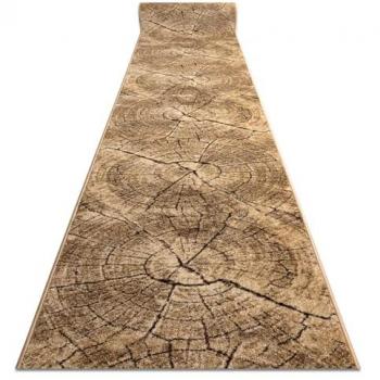 Runner Karmel Tronko Tree Wood Nut Beige 80 x 880 cm