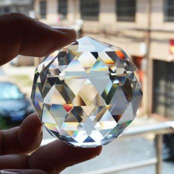 Faceted Crystal Bubble Ball Pendant (2/3/4/5/6/8cm)