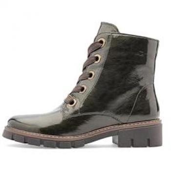 Ara Dover - Damen Schuhe Stiefelette Stiefel Lackleder grün