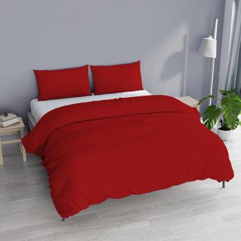 DATEX Parure Copripiumino Matrimoniale Rosso