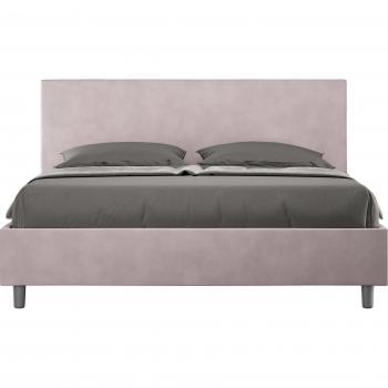 Letto Matrimoniale ITYHOME Adele 170x200 Microfibra Glicine Senza Rete