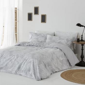 Funda nórdica 100% algodón orgánico gris cama 180