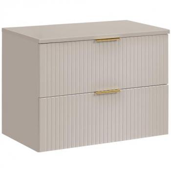 Lomadox Waschtisch ADELAIDE-56-CASHMERE, Waschtischschrank, kaschmir, 80cm breit