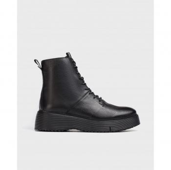 Botín Elegante Mujer A-9350 Piel Negra