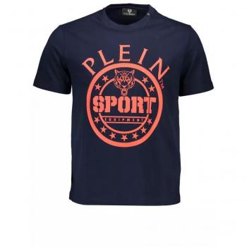 Plein Sport Men's Blue Cotton T-Shirt - XL
