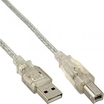 InLine 34550T - Câble USB (USB A, USB B, Mâle/Femelle, 480 Mbit/s, 10 m, USB 2.0) Noir