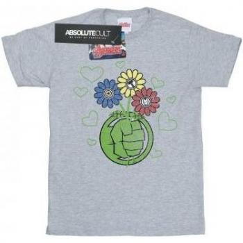 T-shirt Marvel Hulk Kwiatowa Pięść L biały