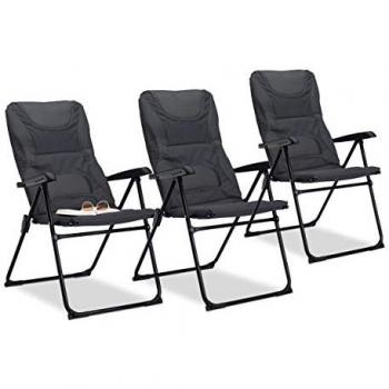 Poltrona Pieghevole Estiva 107x60x68 grigia