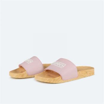 Munich Flat Slider Rosado Wood Effect