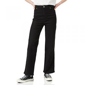 Dr. Denim - Moxy Straight Solid Black - Jeans - Schwarz - XS / L32