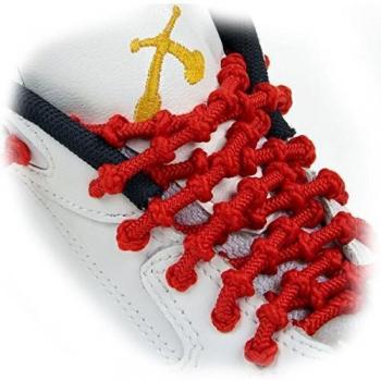 Lacets Xtenex 75 cm – Rouges, fonction autobloquante – Sport