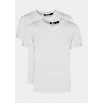 KARL LAGERFELD Herren T-Shirt 2er-Pack Weiß