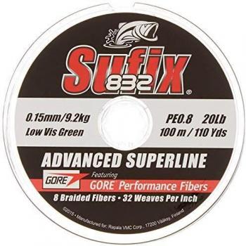 Sufix 832 Superline Avanzada 100 Verde 0.380 mm