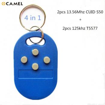 Versatile RFID Keychain Tag 4/5 in 125kHz T5577 & 13.56MHz M1k