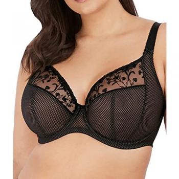 Elomi Charley Plunge Bra - Jet Black 36JJ