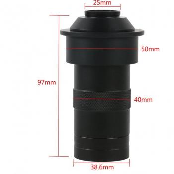 C-Mount Microscope Camera with 8X-100X Zoom Lens