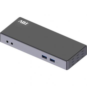 Docking Station 15In1 USB3.0 York HDMI+DVI+VGA+LAN+5*USB+SD/TF+3.5MM