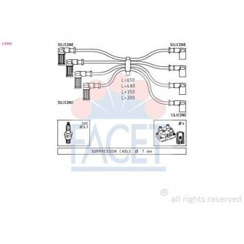 FACET 4.8888 Cables de encendido