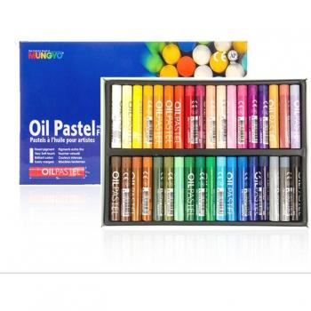 Korea GlowMetal FX 24‑Color Crayon Set with Medium & Heavy Oil Pastels