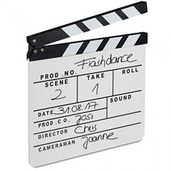 Hollywood Wood Clapperboard – 4× Release, Chalk & Dry Erase Surface