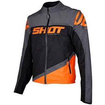 Chaqueta Shot Softshell Lite - Talla pequeña (gris/naranja neón)