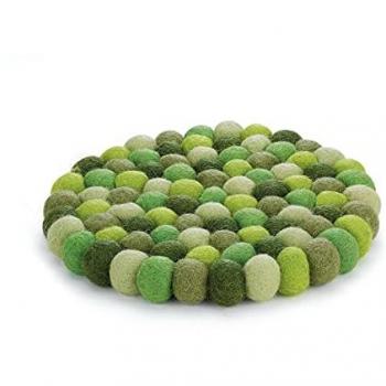 Cilio Untersetzer aus Schafwolle, rund, 21 cm, bis 100 Grad