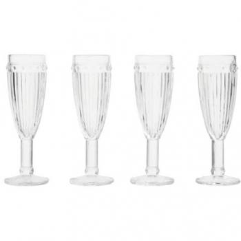 Premier Housewares Champagne Flute Set of 4