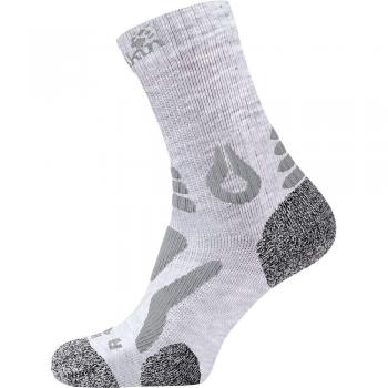 Chaussettes de randonnée Jack Wolfskin Pro Classic Cut, Gris Clair, 44-46 Adulte Unisexe