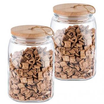 Vorratsglas Woody von APS, 2-teilig, inkl. Holzdeckel, 2,5 Liter