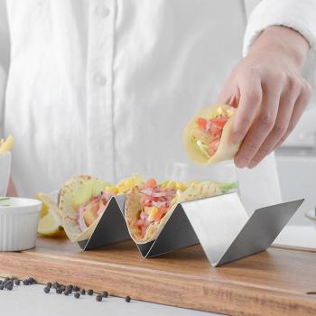 Edelstahl Taco Halter für Küche und Restaurant