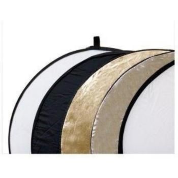Delamax 730055 - Pack de 5 reflectores (55 cm), dorado