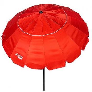 Parasol beach 195 cm Aktive, protection UV, mât inclinable
