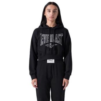 Everlast Sudadera Cortada con Logo Negra para Dama