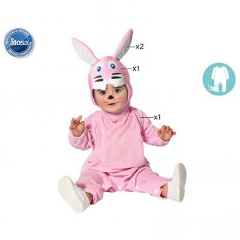 Disfraz Conejo Unisex Bebé Rosa 24 Meses