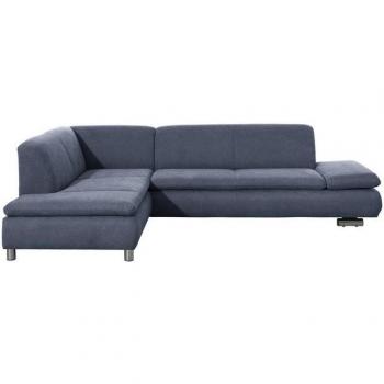 Terrence Ecksofa links mit 2,5-Sitzer rechts in Blau