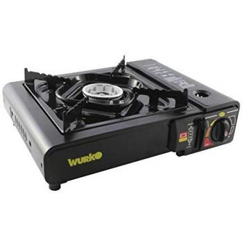 Cocina hornillo gas cartucho negra