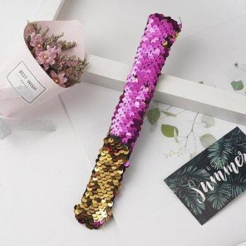 Bracelet slap en sequins brillants pour enfants