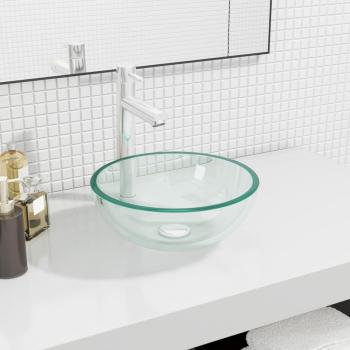 Vasque à poser en verre trempé 30x12 cm
