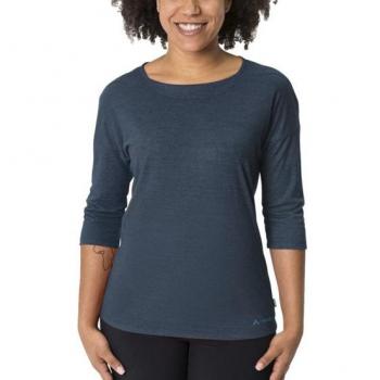 Vaude Neyland 3/4 Sleeve T‑shirt Dark Sea (size 40) for women