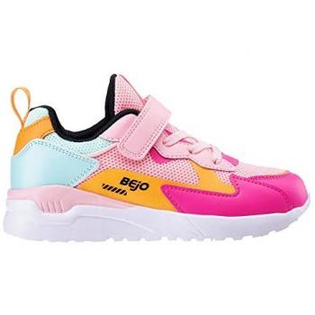 Agepi Bejo Low Top Trainer for Girls – Pink Mint Orange (EU 30)