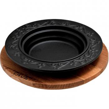 Lava Cast Iron Round Serving Plates and Bowls Set - Ø 18cm