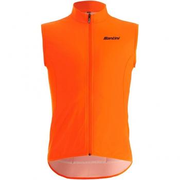 Chaleco Cortavientos Santini XL Naranja Fluor