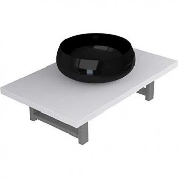 Two Piece Bathroom Furniture Set Ceramic White