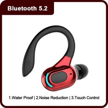Bluetooth 5.2 Wireless Headsets with Mic, Mini Earbuds, 24-Hour Playtime for iPhone and Xiaomi