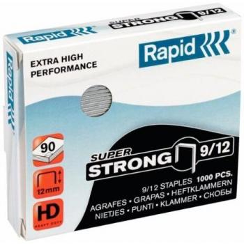 Zszywki Rapid 9/ nr 9/12, typ: super strong, zszywają 60-90 kartek, op. 1000 sztuk