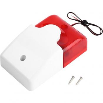 Alarme domestique sans fil PSTN/GSM 12V, lumière clignotante, 99 zones