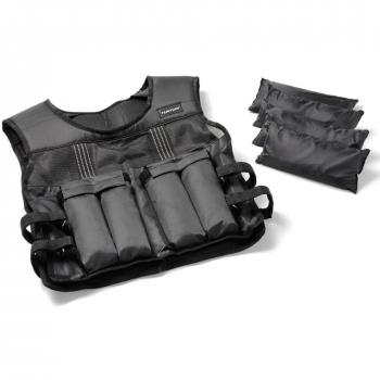 Tunturi Black Adjustable Weight Vest 15kg