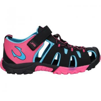 Sandalias niño John Smith Uwin color negro-fucsia