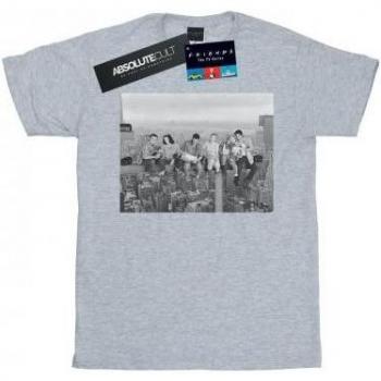 White Construction Photo Cotton Boyfriend T‑Shirt (XL) – Women’s