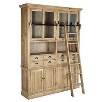 Dkd Home Decor Scaffale Naturale Cristallo Ferro Pino Legno Riciclato 180 X 47 X 238 Cm